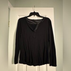 Banana Republic Black Long Sleeve Top